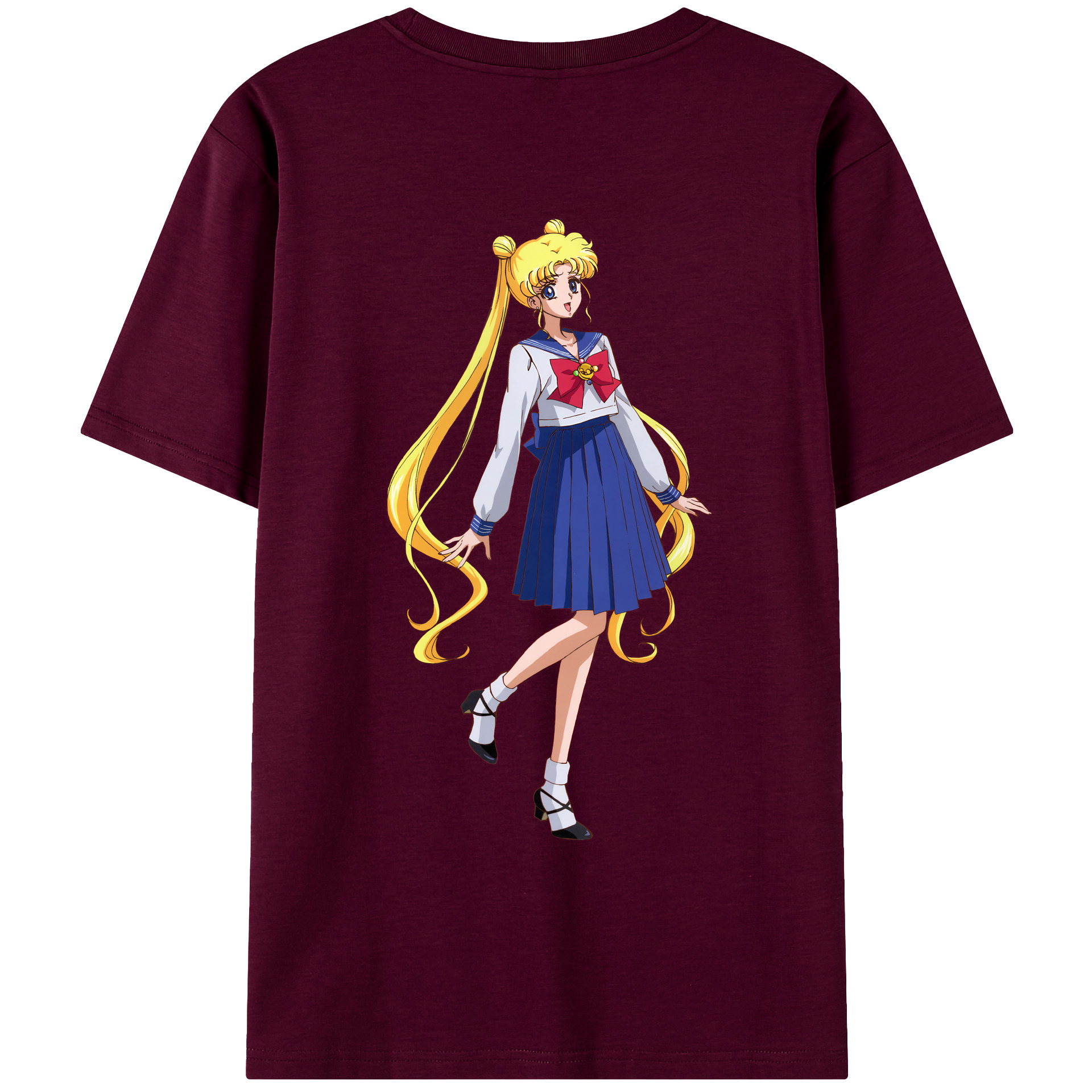 （画像用） 美少女戦士セーラームーン 愛野 美奈子 あいの みなこ Sailor Moon Aino Minako レディース半袖Tシャツ(バックプリント)